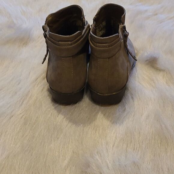 Madden‎ girl womens brown side zip ankle booties size 7 1/2 - Picture 2 of 8